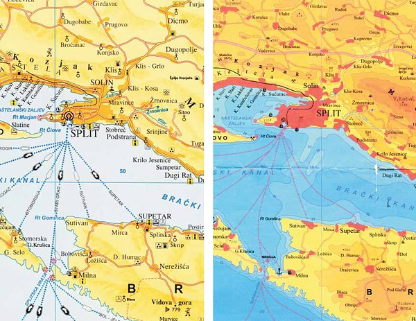Split-Dalmatia County Map